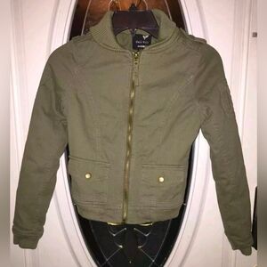 EUC Full Tilt Women/Jr. Lightweight Military Olive Green Jacket X-Small